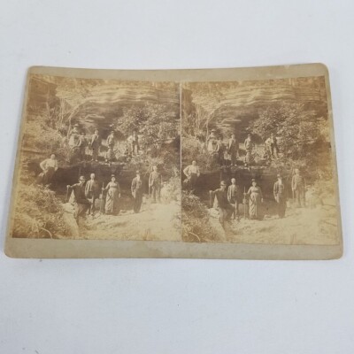1800s Eureka Springs Arkansas Mystic Spring N.J. Tibbs Mistic Stereoview