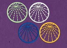 CHRISTMAS STAR CIRCLE die cuts scrapbook cards