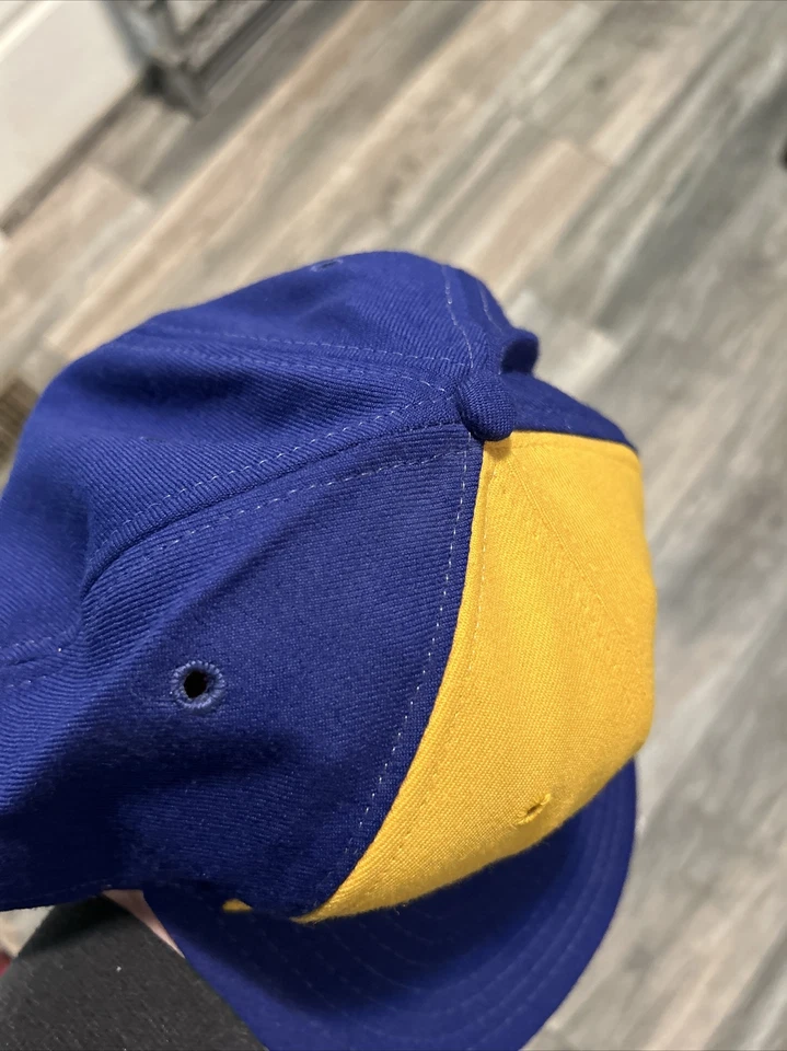 VTG 1970's Roman Pro Milwaukee Brewers MLB Wool Hat Fitted 7 1/2 Leather Band - Image 4 of 4