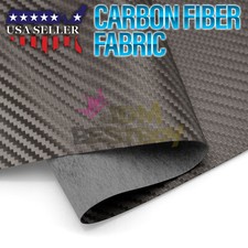 Gray Carbon Fiber Fabric Cloth Marine Vinyl 54" Wide Plain Weave Upholstery