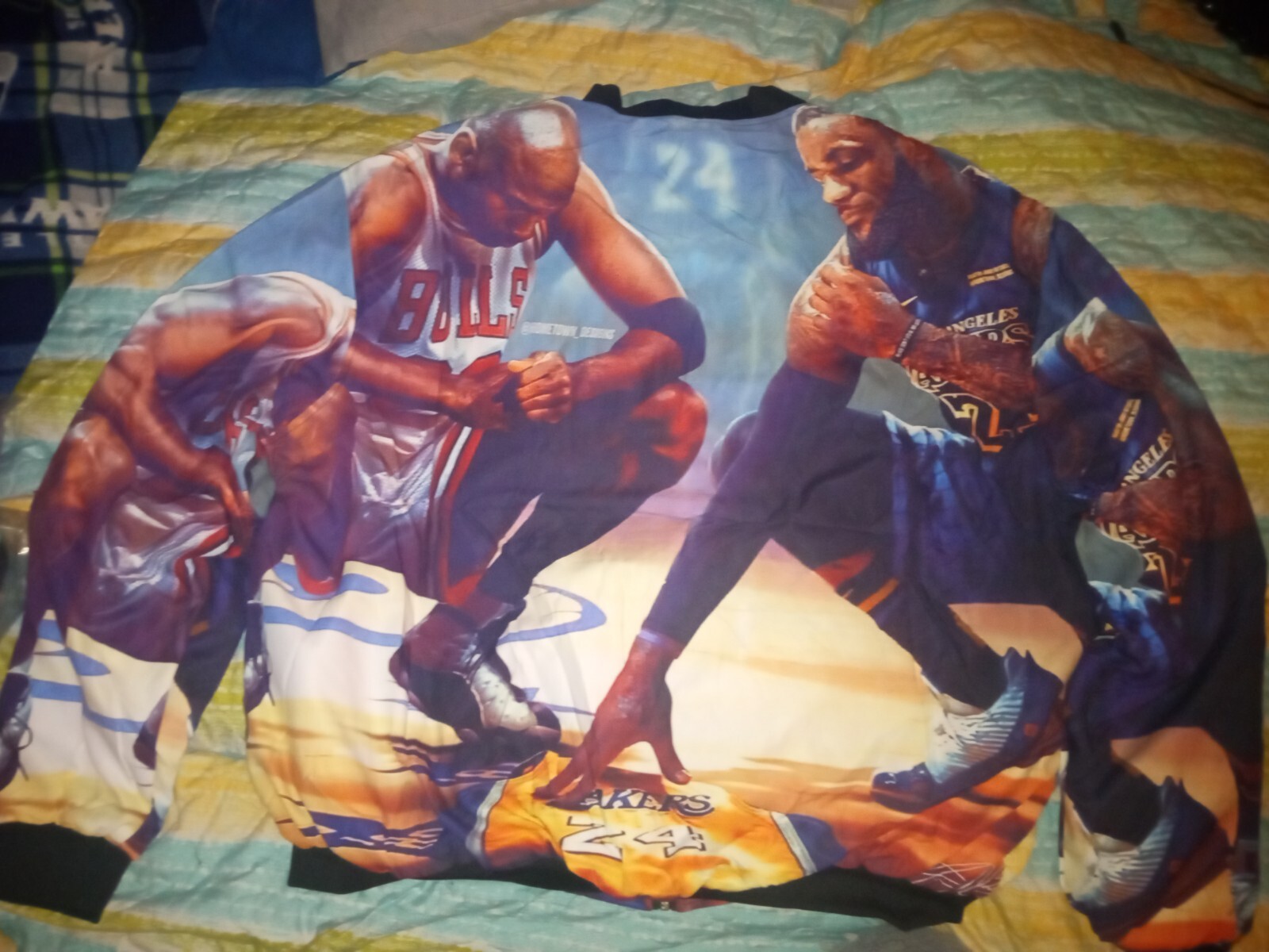 2XL Michael Jordan LeBron James Kobe Bryant Memorial NBA Sports Jacket