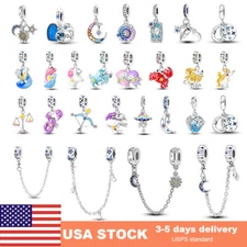 Starry Sky Constellation 925 Sterling Silver Charm AAA CZ For Beacelets Necklace