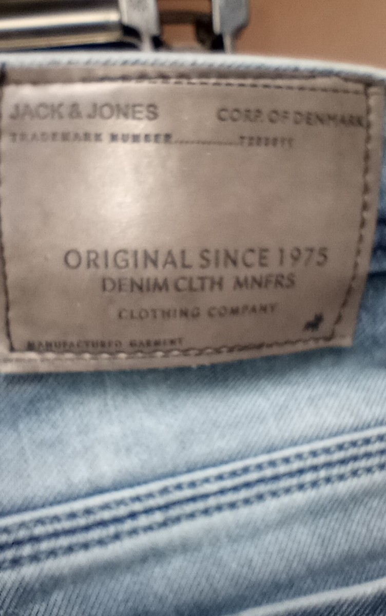 Jack&Jones Men's Original Straight Leg Jeans Color Blue Denim Size 36x30. View 4