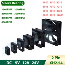 DC Cooling Fan 5V 12V 24V Mini Silent Brushless Fans 40/50/60/70/80/90/120mm