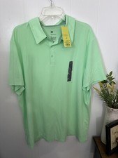All in Motion Mint Green Performance Polo Shirt XXL NWT Lightweight Stretch Golf