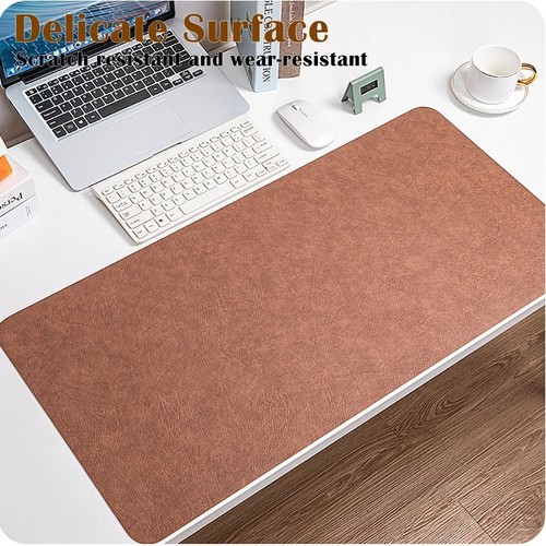 Non-slip Mouse Pad Cowhide Patterned Computer Laptop Mousepad Home Office - Photo 5/13