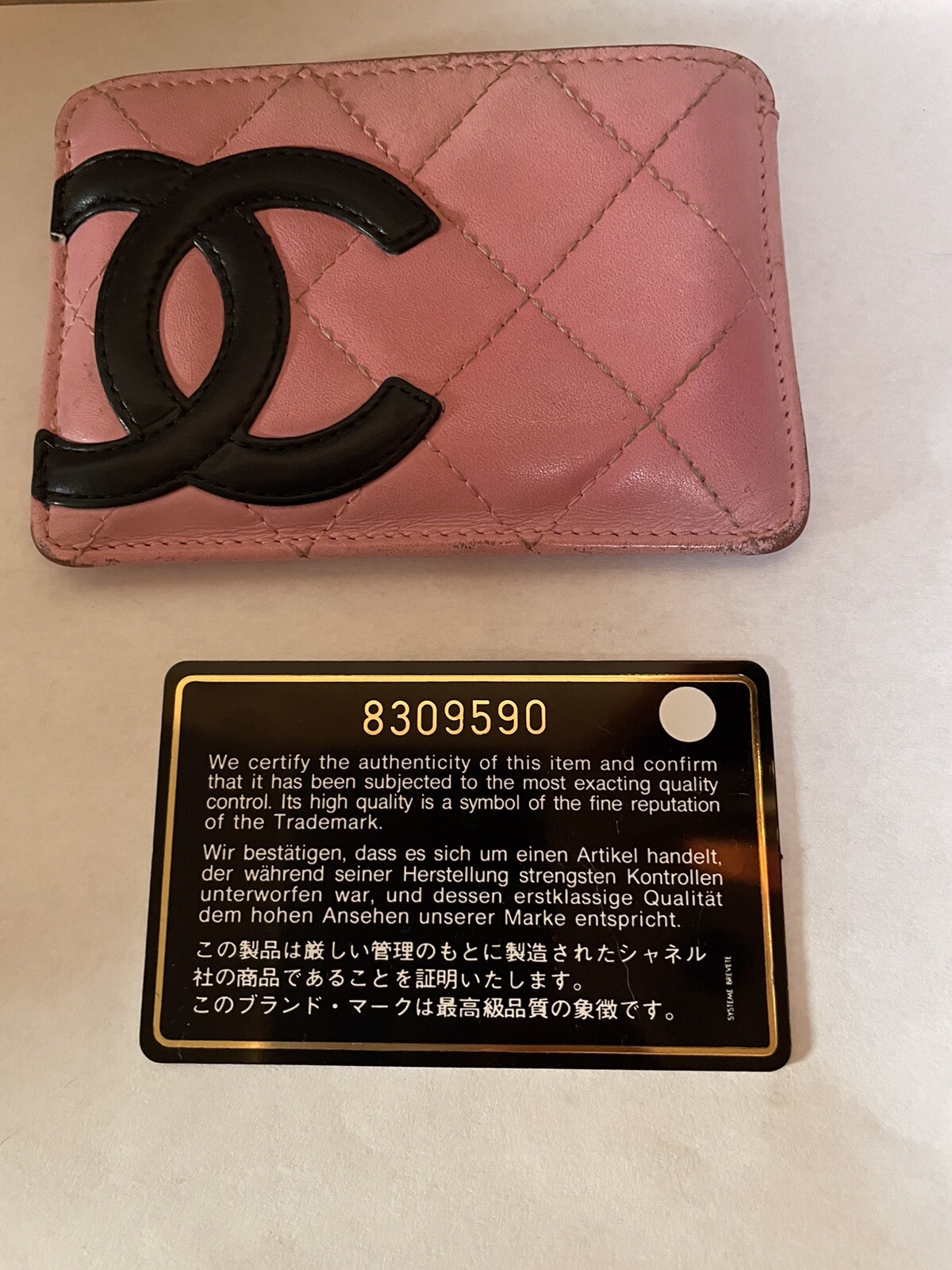 Channel Credit Card Authentic Chanel Credit Card Wallet | eBay