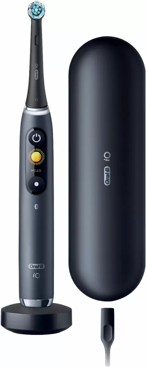 Oral-B - iO Series 9 Connected Rechargeable Electric Toothbrush - Onyx  Black