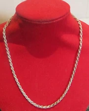 Costume Jewellery Twisted Chain Necklace 