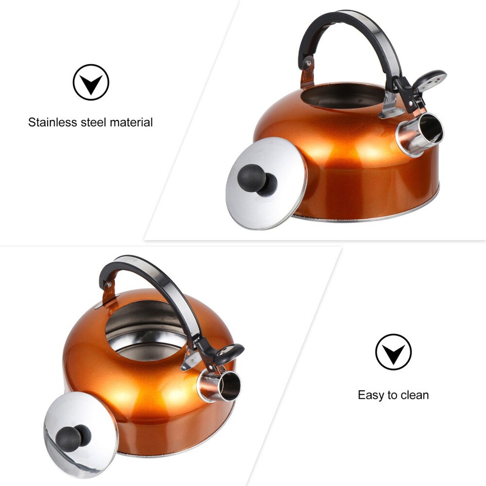 Stainless Steel Tea Kettle Durable Teapot Kettles Whistling eBay