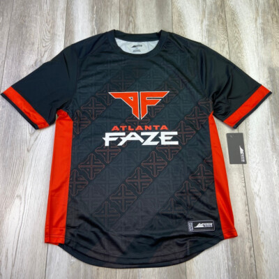 Call Of Duty League Atlanta Faze Clan Jersey Mens L Black Red Team Apparel  NEW