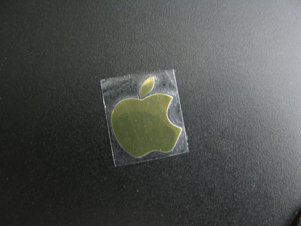 Pegatina para Apple Logo Etiqueta Pegatina Insignia Color Dorado Calcomanía 8mm x 10mm Foto 2 de 3