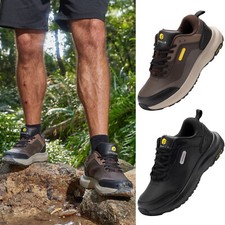 FitVille Men's Hiking Shoes Outdoor Walking w/ Arch Support