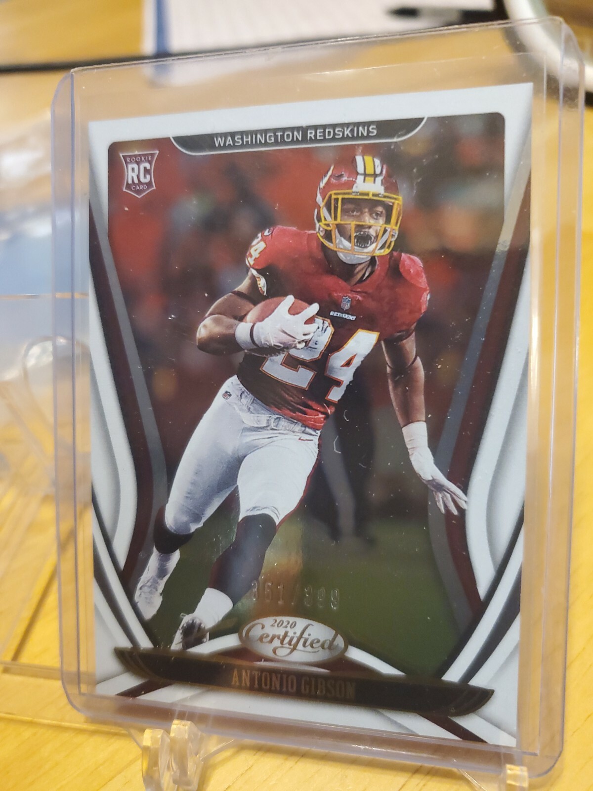 2020 CERTIFIED ANTONIO GIBSON ROOKIE 351/399 WASHINGTON REDSKINS