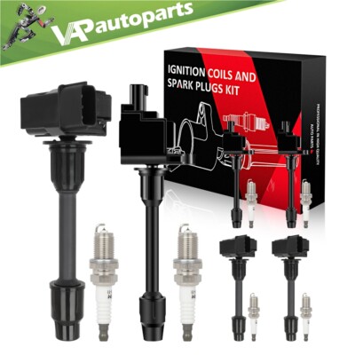 6 For 2000-2001 Infiniti I30 3.0L V6 Ignition Coil Spark Plug UF348 UF363