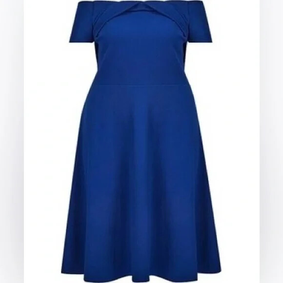dorothy perkins cobalt blue dress Cobalt Dorothy Perkins Petite Crinkle jersey Flutter Sleeve Button Front Midi Dress