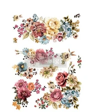 ReDesign With Prima - Ruby Rose - Decor Rub On Furniture Transfer Floral Decal