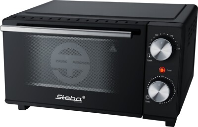 Steba KB M9   Mini-Ofen 9L, Doppelglas, 2 Ebenen, Timer, Pizzagröße Ø 22 cm