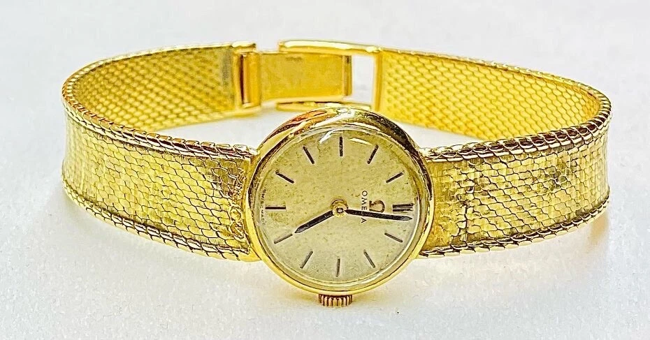 Antique Omega 18K Gold Watch