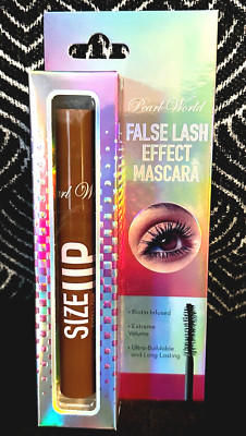 PEARL WORLD SIZE UP FALSE EYELASH EFFECT BLACK EXTREME LONG FULL VOLUME MASCARA