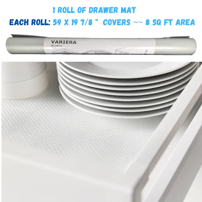 IKEA Anti Scratch Kitchen Shelf Liner 8 sq ft Clear Noise