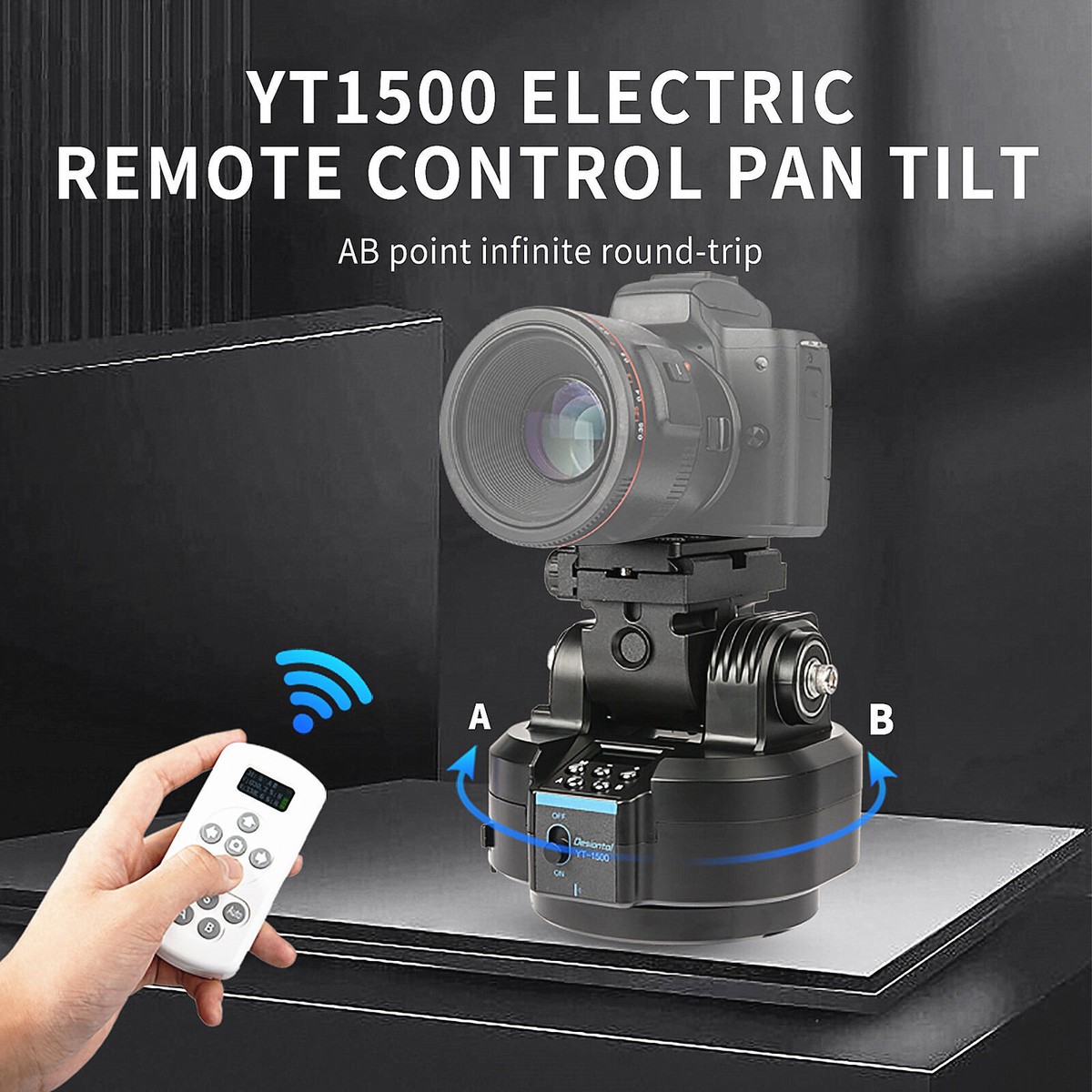 Remote Control Pan Tilt Tripod Motorized Pan Tilt Head Remote