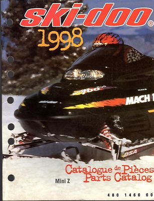 1998 SKI-DOO MINI Z SNOWMOBILE PARTS MANUAL P/N 480 1460 00   (651)