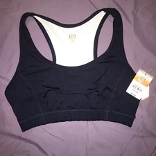 New Blue Sports Bra medium support.  comfy and wicking by SJB Active, Medium