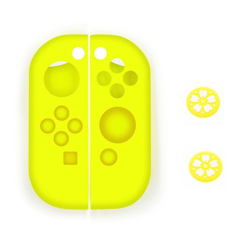 Silicone Soft Case For Nintendo Switch Oled Joy-con Skin Protective Cover Caps - Picture 31 of 70
