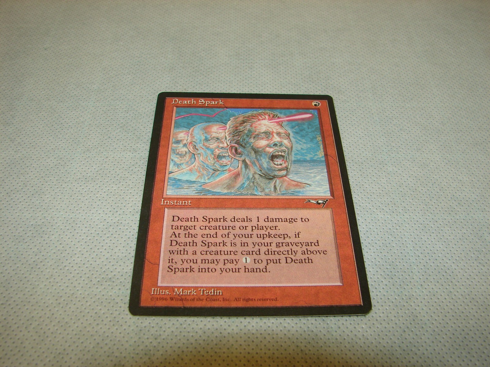 DEATH SPARK Alliances 1996 Magic The Gathering MTG Uncommon Red NM!!!