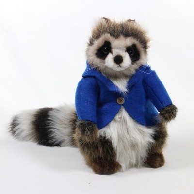 Hansa Plüschtier Kuscheltier Waschbär Junge Kleid Tier Teddy 7830 Naturliebhaber Geschenk