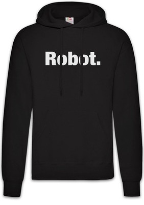Robot Herren Hoodie NPC Slogan Spruch Motto Fun Spaß Comedy Joke Statement