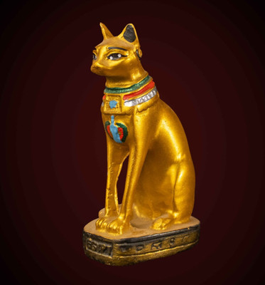 Ancient Egyptian Goddess Bastet Cat Figurine Rare Pharaonic Deity Artifact BC