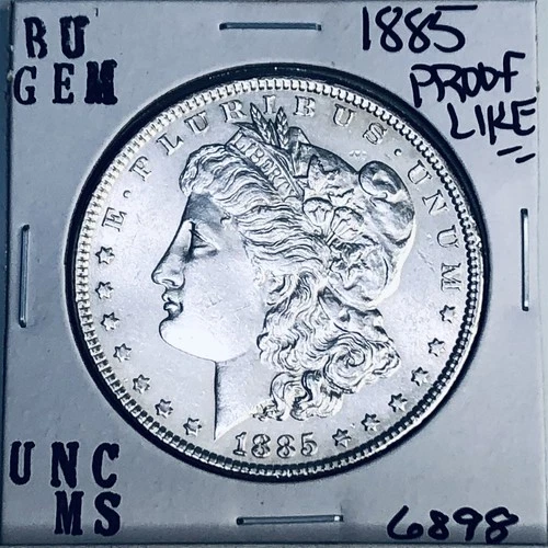 1885 BU GEM MORGAN SILVER DOLLAR UNC MS+++ U.S. MINT RARE COIN 6898