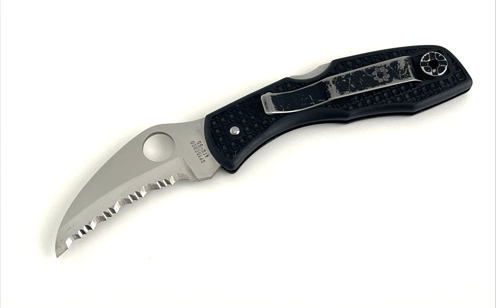 Spyderco C08SBK Merlin Folding Knife FRN ATS-55 Seki-Japan 2001