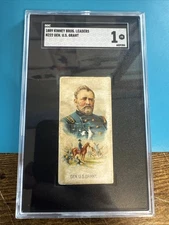 1889 Kinney Bros Tobacco Leaders Graded Card SGC 1 Ulysses S. Grant Civil War
