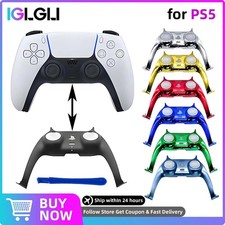 PS5 Controller Chrome Decorative Trim Strip Joystick Cover DIY Shell Replacement