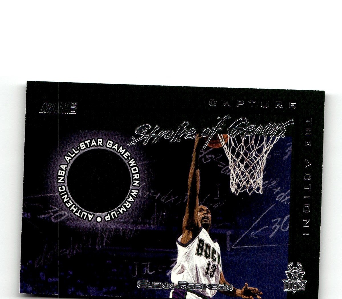 GLENN ROBINSON 2001-02 TOPPS STADIUM CLUB STROKE OF GENIUS BUCKS HY9