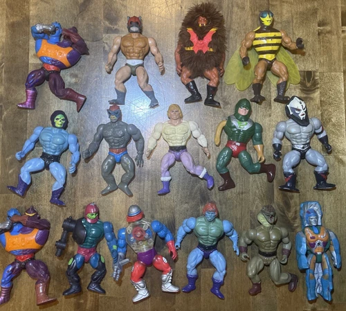 Vintage Lot of 15  Masters of the Universe (MOTU) Figure Lot – 1980s- good to OK