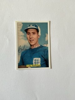 COLIN McDONALD Burnley Signed Repro Card.