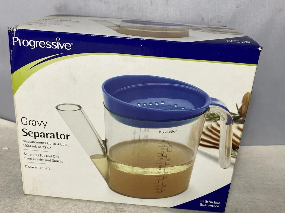 NEW Progressive 32 oz (1 L) Gravy Separator ‒ Fat & Oil Strainer Jug - Image 2 of 3