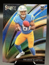 2025 Panini Select OMARION HAMPTON Club Level SILVER PRIZM Rookie (RC) #202