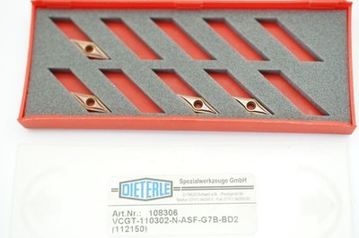 10X Dieterle VCGT-110302-N-AFS-G7B-BD2 Wendeplatten WSP