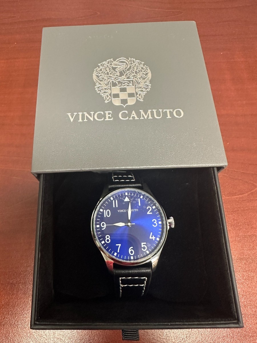 New Watch Vince Camuto Aldo Black Blue Men display picture 1