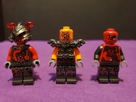 LEGO Ninjago Hands Of Time Minifigure Lot Dual Heads Kai Jay Blunck Slackjaw