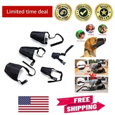 5Pcs Adjustable Breathable Dog Muzzles Set: Anti-Biting  Barking Protection