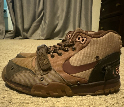 Nike Air Max 1 Travis Scott Cactus Jack Mid Top Lace-Up Hook & Loop Sneaker