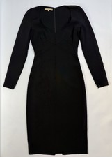 Michael Kors Collection Black Bodycon Midi Dress Italy Size 0 #4