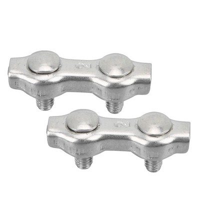 Edelstahl Duplex Cable Clamp 18PCS Duplex Wire Rope Clip Cable Clamps SA