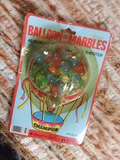 1977 Champion Balloon of Marbles 49 Marbles, One Shooter-Imperial Toy Corp.
